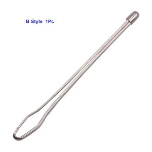 2pcs Stainless Steel Garment Clips Sewing DIY Tools Elastic Band Tape Punch Cross Stitch Threader Wear Rope Elastic Clamp