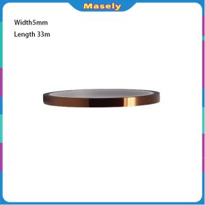 Masely High Temperature Tape Heat Press Tape Polyimide Film Adhesive Tape 33m
