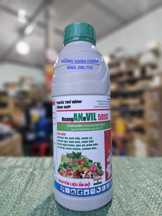 Thuốc trừ bệnh HoangAnhvil 50SC 1 lít (hexaconazole 50g/l) Trừ nấm bệnh ...