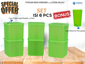 Paket Toples Warna Warni/set isi 6 pcs/ food storage HEMAT Rp 5000