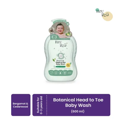 Bzu Bzu Botanical Head to Toe Baby Wash 600ML