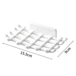 YAHOO New Wall-mounted Soap Holder Rack for Bathroom Drain with Grid and Accessories