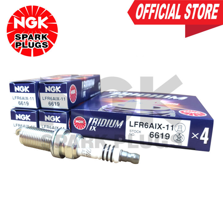 thumbnail image 2 of 6pc NGK LFR6AIX-11 Iridium IX Spark Plugs – For Lexus, Mercedes (6619) – NEW 2 of 4