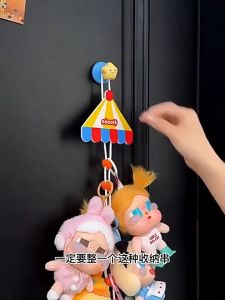 Purrhappy Plush Toy Hanging Organizer Rope Lanyard Rack Wall Storage Display Hook Space Saving Home