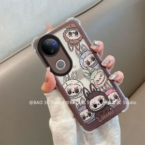 แม่พิมพ์กลม เคส Case VIVO V50 V40 Pro V30 Pro Y27s Y27 Y36 4G 5G การ์ตูนน่ารักใหม่ Pacha Dog Kuromi Doraemon Bread Laboo 2025สายคล้องแบบมี เคสโทรศัพท์ ป้องกันการตก