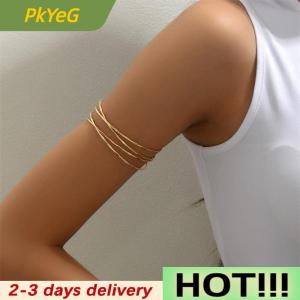 PkYeG Multilayer Color Cuff Bracelet For Women Punk Style Metal Bracelet Minist Design Ins Daily Wear Party Jewelry