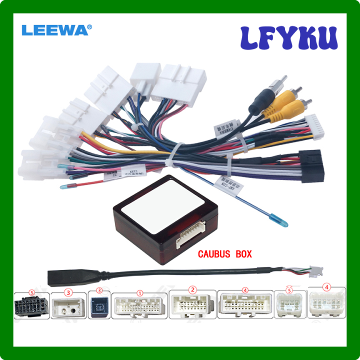 LFYKU Leewa Car 16pin Android Wiring Harness Power Cable with Canbus ...