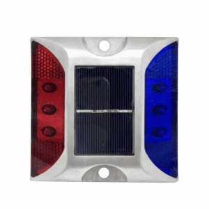DJRGS Solar Powered Solar Road Stud Light Outdoor Lighting Portable LED Ground Light Traffic Marker Light Square Shape Solar Energy Spike Lights Highway