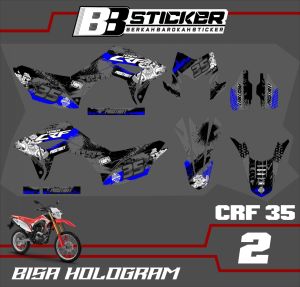 STICKER PREMIUM Setiker Decal CRF 150 L minimalis Fullbody-Dekal CRF 150 L Motor Trail Crf 35