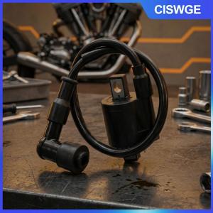 CISWGE Xe máy đánh lửa áp lực cao 12V màu đen cho ATV Scooter phụ tùng thay thế đáng tin cậy cho sử dụng hàng ngày