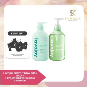 Bundling Lavojoy Solve It Now Body Wash + Lavojoy Hair We Bloom Shampoo (HIJAU)