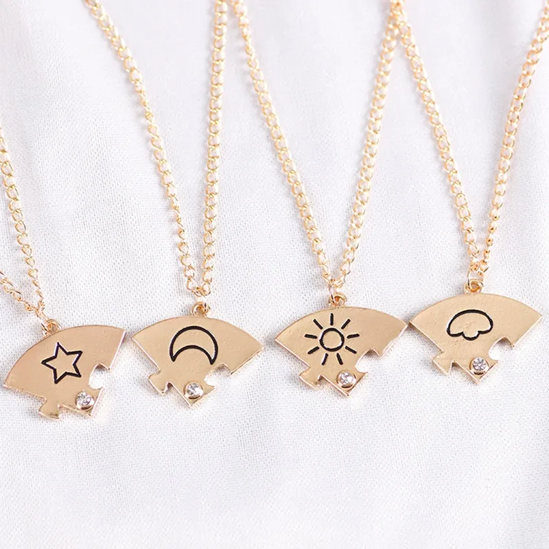 Sun Moon Star Pendant Necklace Best Friend Friendship new. Couple Jewelry  O4H3 | eBay
