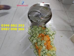 Máy thái lát củ quả chạy điện - quay tay chỉnh độ dày mỏng của lát cắt