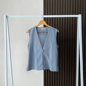 YEPPUOUTFIT - Noura Vest | Basic Outer Rompi Sleveless Lucu Unik Nyaman Casual Korean Look