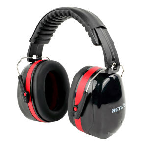 Retevis EHN004 Noise Reduction Ear MuffsHearing Protection Ear Muffs NRR 32dB Soundproof Earmuffs AdjustableFits Adult and Childrenfor Mowing Construction Manufacturing Woodwork (1 Pack)