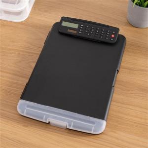 Document Case with Clipboard and Calculator Water Resistant File Organiser Dustproof File Storage Case with Writing Boad