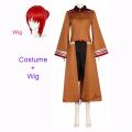 new Anime The Ancient Magus Bride Chise Hatori Elias Ainsworth Cosplay Mask Wig Costume Uniform Necklace Evil Horn Latex Mascara Cos. 