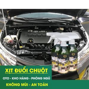 Xịt đuổi chuột ô tô gián và côn trùng hiệu quả cao an toàn từ thiên nhiên dùng cho cả nhà ở