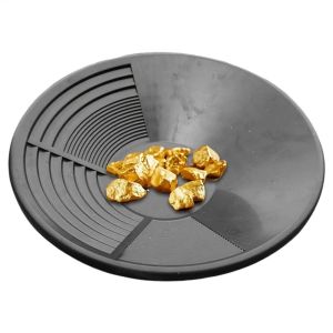 TANTUANG Plastic Gold Pan Large Capacity with Riffle Design Gold Panning Tools Efficient Durable Prospecting Tool For Gold Mining Metal Detect
