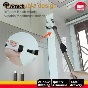 Electric Spin Scrubber Cordless Cleaning Brush Detachable Handle Shower Scrubber Electric Washing Up Brush for Tiles Glass Grill