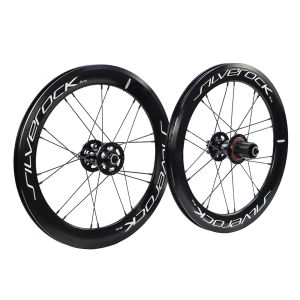 SILVEROCK SR40 Alloy Wheels 16 plus 1 3/8 349 Disc Brake 100mm 135m 40mm Aero High Profile Jump Holes for FNHON GUST K3 Plus Disc Folding Bike Urban Bicycle Wheels