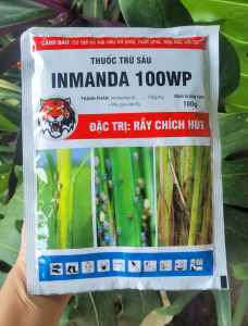 [THIEN THINH SHOP] Thuốc trừ sâu INMANDA trừ bọ trĩ + rầy xanh trên sầu riêng mãng cầu gói 100g (hoạt chất Imidacloprid 100g/kg)