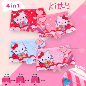(GIRL) Celana Dalam Boxer 1-7 Tahun / Anak Short Body Mini Pants untuk Dalaman Perempuan CD Karakter