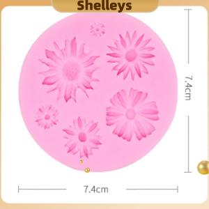 [Shelleys] 3D hướng dương cánh hoa dập nổi Silicone khuôn cứu trợ fondant bánh trang trí công cụ