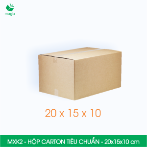 MXK2 - 20x15x10 cm - 60 hộp carton đóng hàng tiêu chuẩn - Thùng carton hộp giấy | Magix Packaging