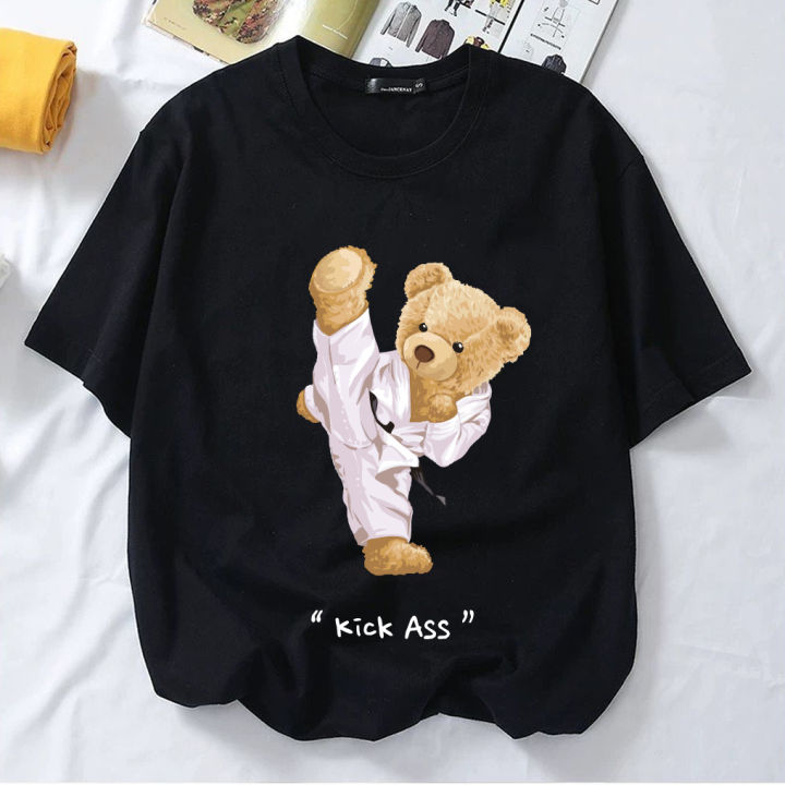 Fashion Tee]2022 New fashion style Funny Teddy Bear short sleeve