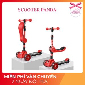 Xe trượt Scooter kiêm xe chòi chân có nhạc chịu lực 40kg - mẫu 2021