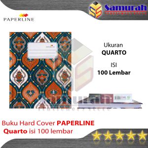 Buku Hard Cover Paperline Quarto isi 100 lembar / Buku Akutansi Laporan Kuarto / Kwarto PPL 100 Lbr