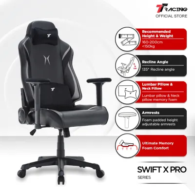 TTRacing Swift X Swift X Pro Gaming Chair Ergonomic Office Home Chair - 2 Years Official Warranty