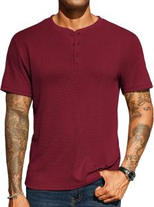 WAFFLE KNIT KAOS KANCING SANGHAI LENGAN PENDEK PRIA PREMIUM TERLARIS