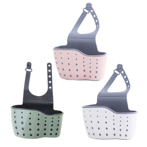 Flexible Kitchen Sink Drain Basket Versatile Sink Storage Basket Hanging Organizers for Kitchen and Bathroom Use