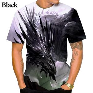 Summer Dragon 3D Printing Tshirts for Men Fashion Personality Cool Mens T-Shirts