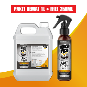 QUICKPICK SPRAY ANTI SEMUT [BONUS 250ML] Ant Revolver 100ML 1L Pengusir Pembasmi Semut Kecil Merah Serangga Rangrang Di Rumah Dinding Tanaman Cairan Obat Semprot Racun Pembunuh Penghilang Semut not Wiselie AMPUH RAMAH LINGKUNGAN