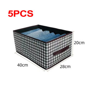 【 In Stock 】Foldable Clothes And Pants Storage Box Large-capacity Wardrobe Storage Box Drawer-type Multifunctional Storage Box Kotak Penyimpanan Pakaian衣物收纳箱