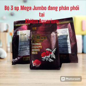 MEGA JUMBO Goldfish - Thức ăn hằng ngày cao cấp cho cá vàng giúp cá dễ tiêu hoá phòng bệnh gan chổng bổ sung rau xanh cho cá