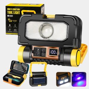 Perkakas Tukang Alat Otomotif Multifungsi 18 Tools Hardware Kunci Obeng Dan Kunci L Hexagonal Dengan Lampu Led