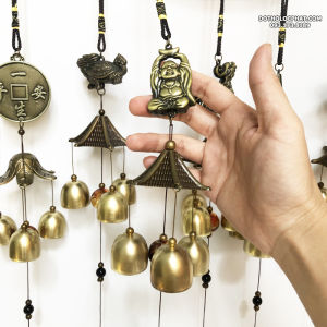 Chuông gió phong thủy treo cửa bằng đồng chiêu tài trấn sát