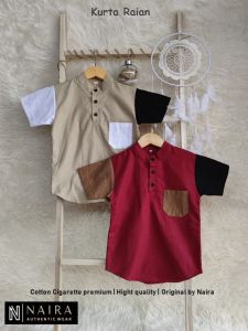 Kemeja Kurta Anak Berkualitas Tinggi & Trendy: Naira & Raian