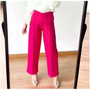 Celana Wanita Highwaist Premium Kulot Zipper Scuba Premium Import Highwaist Celana Panjang Terbaru Kekinian Wanita Jumbo Remaja Dewasa Ootd - Celana Kulot Panjang Wanita Dewasa Terbaru Kekinian Korean Style Outfit - Celana Kerja Kantor Wanita