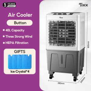 Tixx Air Cooler Electric Fan Mobile Aircon Inverter 40L Water Tank Air Conditioner With Remote Control for Home