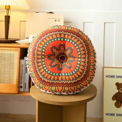 SeasTina miếng đệm tròn thảm Tatami đệm vải lanh và cotton Gia dụng đệm ngồi sàn ghế lười đệm ký túc xá sinh viên văn phòng