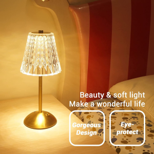 【HOT SALE】3 Color LED Wireless Table Lamp Touch Stepless Dimmable Night Light USB Modulatable