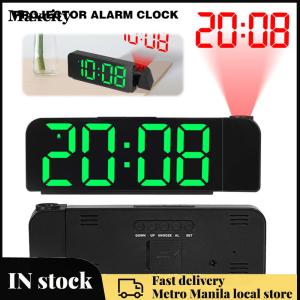 Wireless Projection Alarm Clock with Adjustable Brightness for Home and Office Decor Large Screen Bedside Clock with Sleep Mode and Night Light