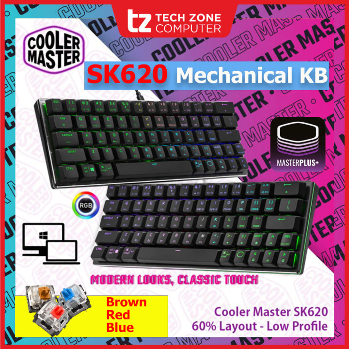 Cooler Master SK620 60% Low Profile Mechanical Keyboard SK-620 60% ...