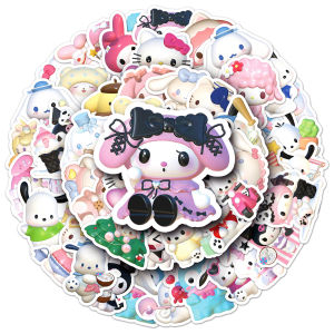 【SG Stock】50PCS Kulomi INS style DIY sticker Sanrio kawaii small fresh phone case Guka milk tea cup,Kawaii Sanrio Cartoon Waterproof Vinyl Decal for Teen Girl Water Bottle Skateboard Notebook Phone Guitar Bike