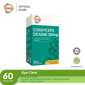 GKB Cordyceps Cicadae 350 MG 60S | Effective Dry Eye Relief & Eye Health Support for Daily Comfort